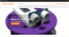 Desktop Screenshot of hack-e-bot.com